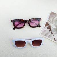 Casual Retro Solid Color Pc Resin Square Full Frame Women's Sunglasses main image 7