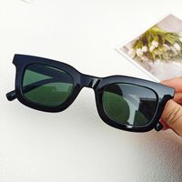 Casual Retro Solid Color Pc Resin Square Full Frame Women's Sunglasses sku image 6