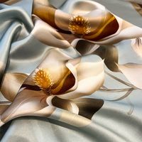 Women's Elegant Flower Mulberry Silk Printing Silk Scarf main image 3