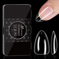 Simple Style Transparent Abs Nail Patches 1 Set sku image 1