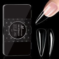 Simple Style Transparent Abs Nail Patches 1 Set sku image 2