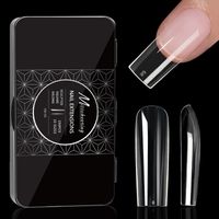 Simple Style Transparent Abs Nail Patches 1 Set sku image 4