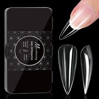 Simple Style Transparent Abs Nail Patches 1 Set sku image 6