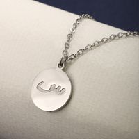 304 Stainless Steel 18K Gold Plated Raw Steel Casual XUPING Simple Style Round Symbol Pendant Necklace main image 8