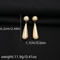 1 Pair Simple Style Geometric Plating Iron Drop Earrings main image 8