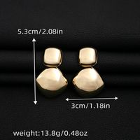 1 Pair Simple Style Geometric Plating Iron Drop Earrings main image 5