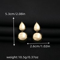 1 Pair Simple Style Geometric Plating Iron Drop Earrings main image 6