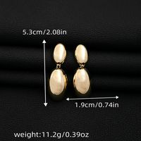 1 Pair Simple Style Geometric Plating Iron Drop Earrings main image 2