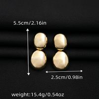 1 Pair Simple Style Geometric Plating Iron Drop Earrings main image 3