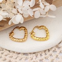 1 Pair IG Style Heart Shape Plating 304 Stainless Steel Earrings main image 9