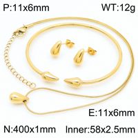 1 Pair Modern Style Simple Style Solid Color Plating Stainless Steel 18K Gold Plated Earrings sku image 79