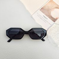 Retro Simple Style Solid Color Pc Resin Special-Shaped Mirror Full Frame Women's Sunglasses sku image 9