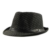 Women's Vintage Style Solid Color Crimping Straw Hat main image 4