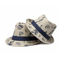 Women's Simple Style Classic Style Color Block Crimping Straw Hat main image 1