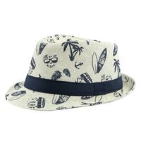 Women's Simple Style Classic Style Color Block Crimping Straw Hat sku image 5