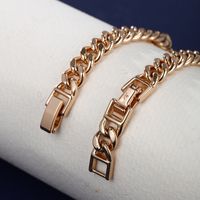 Elegant XUPING Simple Style Round Heart Shape Rectangle Alloy Copper Plating Inlay Artificial Diamond 18K Gold Plated Women's Bracelets main image 10