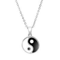 304 Stainless Steel 18K Gold Plated Retro Ethnic Style Plating Tai Chi Pendant Necklace main image 7