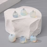 6 Stück Ein Naturstein Mondstein Opal Irregulär Poliert Anhänger sku image 7