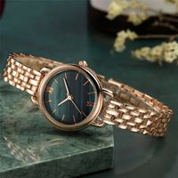 Style Vintage Couleur Unie Quartz Femmes De Montres main image 10