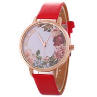 Elegante Letra Flor Hebilla Cuarzo Relojes De Mujer main image 5