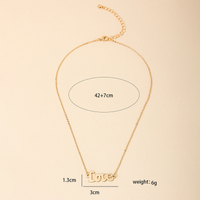 Ig Style Romantic Simple Style Love Alloy Irregular Plating Metal Women's Necklace main image 2