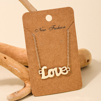 Ig Style Romantic Simple Style Love Alloy Irregular Plating Metal Women's Necklace main image 5
