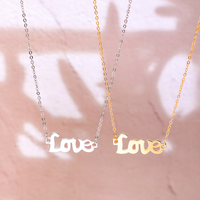 Ig Style Romantic Simple Style Love Alloy Irregular Plating Metal Women's Necklace main image 3