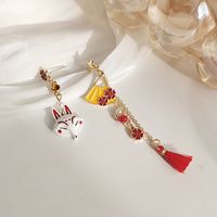 1 Pair Simple Style Classic Style Color Block Plating Alloy Gold Plated Drop Earrings main image 1