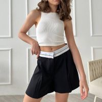 Femmes Du Quotidien Style Simple Style Classique Couleur Unie Shorts Shorts main image 1