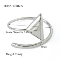 IG Style Elegant Triangle 304 Stainless Steel Bangle In Bulk sku image 1