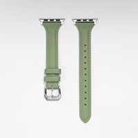 Vintage Style Solid Color Genuine Leather   Watch Strap sku image 25