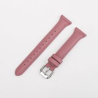 Vintage Style Solid Color Genuine Leather   Watch Strap sku image 4