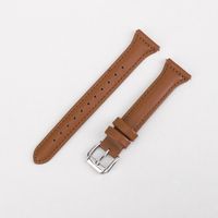 Vintage Style Solid Color Genuine Leather   Watch Strap sku image 3