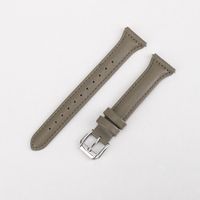 Vintage Style Solid Color Genuine Leather   Watch Strap sku image 5