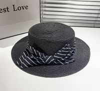 Women's Sweet Pastoral Simple Style Bow Knot Flat Eaves Straw Hat sku image 2