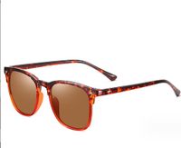 Simple Style Leopard Tac Toad Glasses Full Frame Men's Sunglasses sku image 2