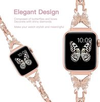 Casual Vacation Solid Color Butterfly Watch Strap main image 5