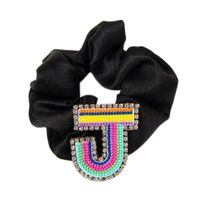 Women's Simple Style Letter Embroidery Rhinestone Hair Tie sku image 8