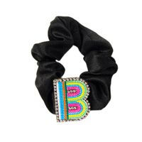 Women's Simple Style Letter Embroidery Rhinestone Hair Tie sku image 2