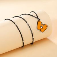 Komisch Brief Legierung Emaille Überzug Unisex Halskette Mit Anhänger main image 7