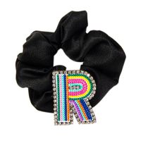 Women's Simple Style Letter Embroidery Rhinestone Hair Tie sku image 13