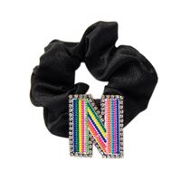 Women's Simple Style Letter Embroidery Rhinestone Hair Tie sku image 12
