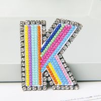 Simple Style Letter Rhinestone Embroidery Women's Brooches 1 Piece sku image 11