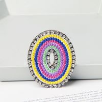 Simple Style Letter Rhinestone Embroidery Women's Brooches 1 Piece sku image 15