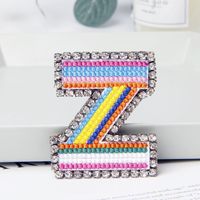 Simple Style Letter Rhinestone Embroidery Women's Brooches 1 Piece sku image 26