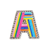 Simple Style Letter Rhinestone Embroidery Women's Brooches 1 Piece main image 3