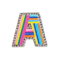 Style Simple Lettre Strass Broderie Femmes Broches 1 Pièce main image 3