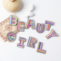 Simple Style Letter Rhinestone Embroidery Women's Brooches 1 Piece main image 5