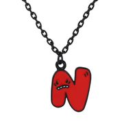 Funny Letter Alloy Enamel Plating Unisex Pendant Necklace sku image 14