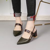 Women's Casual Color Block Point Toe Casual Sandals main image 5